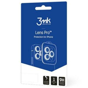 3MK Lens Protection Pro Apple iPhone 15 ProMax 6.7" graphite Camera lens protection with mountin