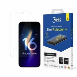 3MK SilverProtect+ Apple iPhone 16 6.1" Wet-Install Antimicrobial Film