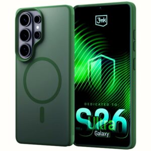 3MK Smoke MagDėklas Dėklas  skirtas Samsung Galaxy S26 Ultra Green