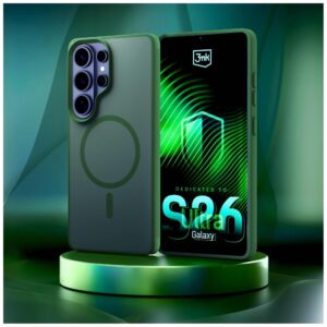 3MK Smoke MagDėklas Dėklas  skirtas Samsung Galaxy S26 Ultra Green - Image 7