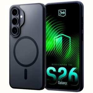 3MK Smoke MagDėklas Dėklas for Samsung Galaxy S26 Black