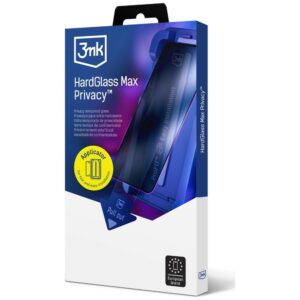 Privacy glass 3MK HardGlass Max Privacy with applicator skirtas Samsung Galaxy S24 Ultra juodos spalvos - Image 3