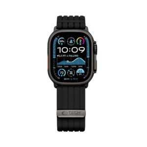 TECH-PROTECT NYLON SPORT APPLE WATCH 8 / 9 / 10 / 11 / SE / ULTRA (44 / 45 / 46 / 49 MM) JUODAS - Image 3
