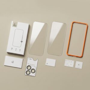 GRŪDINTAS STIKLAS Tech-Protect EASY SET+ 3-PACK Apple iPhone 18 PRO MAX SKAIDRUS - Image 3