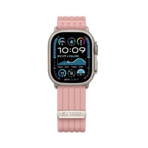 Tech-Protect NYLON SPORT APPLE WATCH 8 / 9 / 10 / 11 / SE / ULTRA (44 / 45 / 46 / 49 MM) ŠVIESIAI ROŽINIS - Image 3
