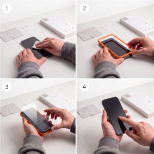 GRŪDINTAS STIKLAS Tech-Protect EASY SET+ 3-PACK Samsung Galaxy A27 5G CLEAR - Image 3