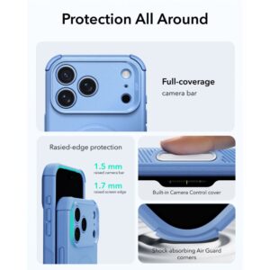 ESR CYBER TOUGH MagSafe Apple iPhone 17 PRO MAX / 18 PRO MAX ŠVIESIAI MĖLYNAS - Image 3