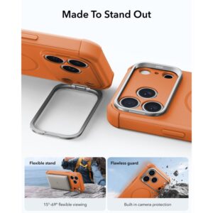 ESR CYBER TOUGH DĖKLAS SU STOVU IR MagSafe Apple iPhone 17 PRO / 18 PRO ORANŽINIS - Image 4