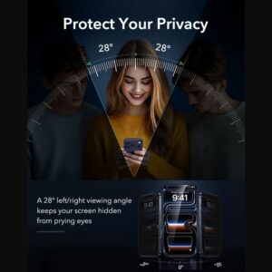 PRIVATUMĄ UŽTIKRINANTIS STIKLAS ESR ULTRAFIT ARMORITE GRŪDINTAS STIKLAS 2 VNT. Apple iPhone 18 PRO PRIVACY - Image 4