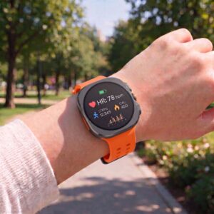 TECH-PROTECT SILICONE AIR SAMSUNG GALAXY WATCH ULTRA 1 / 2 2024-2026 (47 MM) TANGARINE ORANGE - Image 3