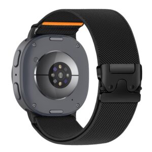 TECH-PROTECT NYLON CLASP SAMSUNG GALAXY WATCH 8 / 9 / CLASSIC (40 / 44 / 46 MM) JUODAS - Image 3