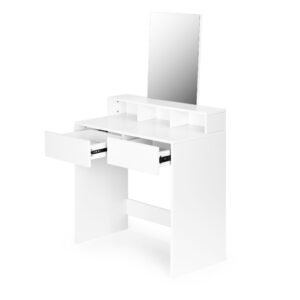 Didelis modernus kosmetinis staliukas su veidrodžiu ir stalčiais ModernHome - Image 4