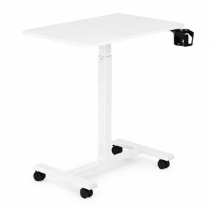 Mobile desk 70x48 cm laptop table height adjustable 71.5-112 cm white ModernHome - Image 4