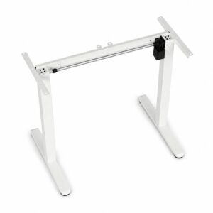 Elektrinis stalo rėmas, aukščio reguliavimas 72-118 cm, stalviršiui iki 160 cm, baltas ModernHome - Image 4