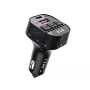 XO FM siųstuvas BCC17 Bluetooth MP3 automobilinis įkroviklis 30W juodas - Image 2