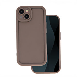 Rim TPU dėklas Samsung Galaxy A14 4G / A14 5G rudas