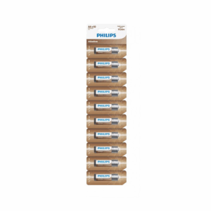 Baterija PHILIPS AA LR6 10 vnt. lizdinė pakuotė šarminė
