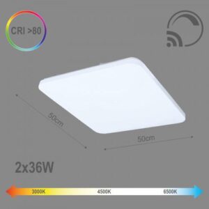 Tvirtinamasis šviestuvas SOPOT2X36W D50 RC 6470LM LED - Image 2