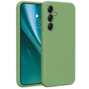 Etteri silikoninis dėklas Samsung Galaxy A35 5G šviesiai žalias
