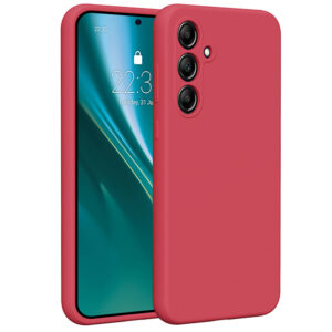 Etteri silikoninis dėklas Samsung Galaxy A35 5G aviečių spalvos