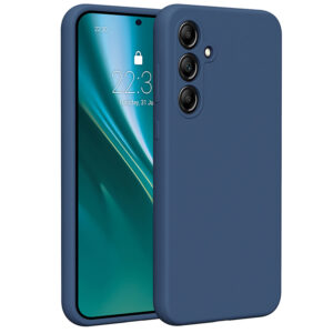 Etteri silikoninis dėklas Samsung Galaxy A35 5G tamsiai mėlynas