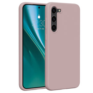 Etteri silikoninis dėklas Samsung Galaxy S23 Plus šviesiai rožinis