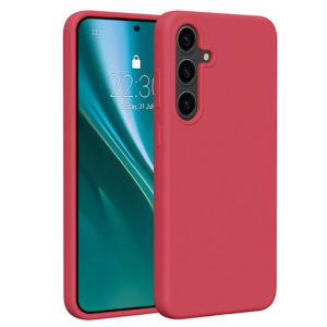 Etteri silikoninis dėklas Samsung Galaxy S24 Plus aviečių spalvos