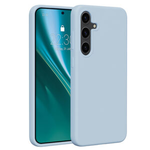 Etteri silikoninis dėklas Samsung Galaxy S24 Plus šviesiai mėlynas