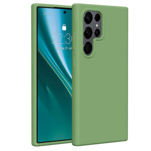 Etteri silikoninis dėklas Samsung Galaxy S24 Ultra šviesiai žalias