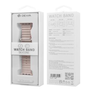 Devia dirželis Deluxe Sport6, skirtas Apple Watch 38mm/ 40mm/ 41mm/ 42mm, juodas/oranžinis - Image 2