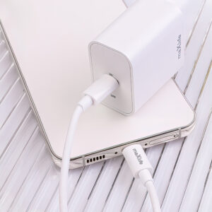 Maxlife MXTC-06-20C PD QC įkroviklis 1x USB-C 20W baltas + USB-C - USB-C laidas 20W - Image 4