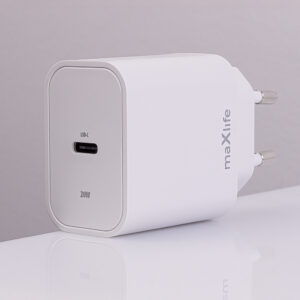 Maxlife MXTC-06-20C PD QC įkroviklis 1x USB-C 20W baltas + USB-C - USB-C laidas 20W - Image 9