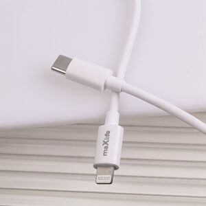 Maxlife MXTC-06-20AC PD QC įkroviklis 1x USB-C 1x USB 20W baltas + USB-C - Lightning laidas 20W - Image 7