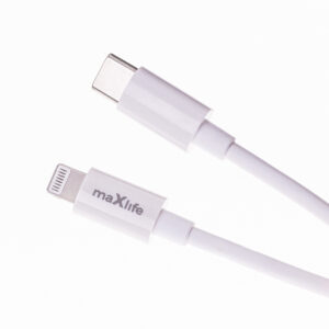 Maxlife MXTC-06-20AC PD QC įkroviklis 1x USB-C 1x USB 20W baltas + USB-C - Lightning laidas 20W - Image 9