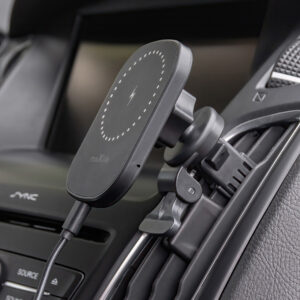Maxlife automobilinis laikiklis ventiliacijos grotelėms MXCH-16 magnetinis su belaidžiu įkrovimu juodas 15W - Image 7