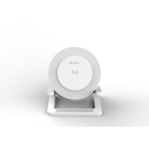 Devia „Bluetooth“ garsiakalbis IM-3 su 15W belaidžiu įkrovikliu ir baltu apšvietimu - Image 2