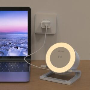 Devia „Bluetooth“ garsiakalbis IM-3 su 15W belaidžiu įkrovikliu ir baltu apšvietimu - Image 6