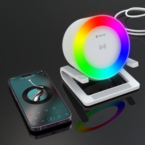 Devia „Bluetooth“ garsiakalbis IM-3 su 15W belaidžiu įkrovikliu ir baltu apšvietimu - Image 7
