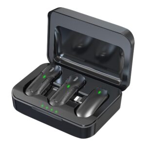 Devia mikrofonas išmaniesiems telefonams Kintone Lightning belaidis 2in1 juodas - Image 3