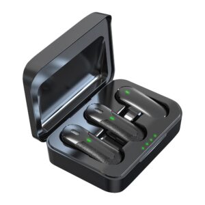 Devia mikrofonas išmaniesiems telefonams Kintone Lightning belaidis 2in1 juodas - Image 4