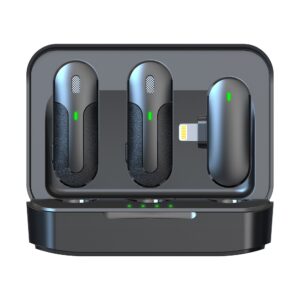 Devia mikrofonas išmaniesiems telefonams Kintone Lightning belaidis 2in1 juodas - Image 5