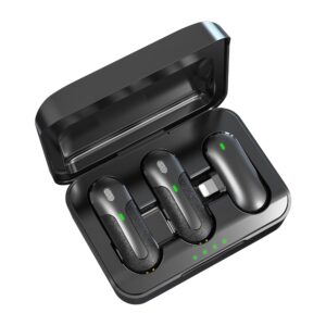 Devia mikrofonas išmaniesiems telefonams Kintone Lightning belaidis 2in1 juodas - Image 7