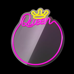 Neoninis VEIDRODIS LED QUEEN šiltai balta rožinė FMNE04 Forever Light - Image 3