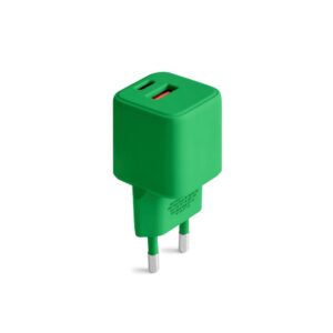 COLORUM sieninis įkroviklis USB-A + USB-C PD 30W CLS30-AC-04 xGreen - Image 2
