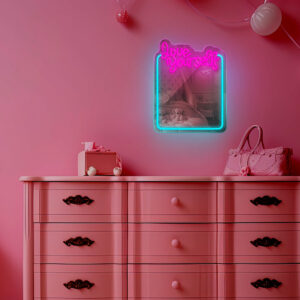 Neoninis VEIDRODIS LED LOVE YOURSELF turkio spalvos rožinis FMNE01 Forever Light - Image 8