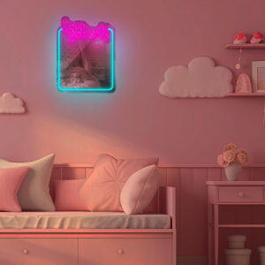 Neoninis VEIDRODIS LED LOVE YOURSELF turkio spalvos rožinis FMNE01 Forever Light - Image 9
