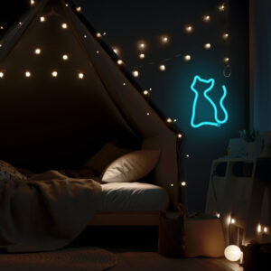 Neoninis LED šviestuvas CAT turkio spalvos NNE24 Neolia - Image 7
