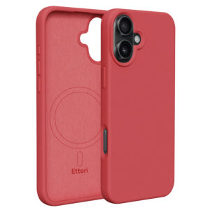 Etteri silikoninis Mag dėklas, skirtas Apple iPhone 16 Plus 6,7" aviečių spalvos