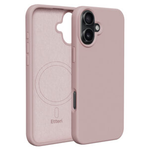 Etteri silikoninis Mag dėklas, skirtas Apple iPhone 16 6,1" šviesiai rožinis
