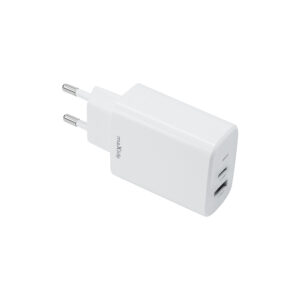 Maxlife MXTC-10-20AC PD QC įkroviklis 1x USB-C 1x USB 20W baltas - Image 2